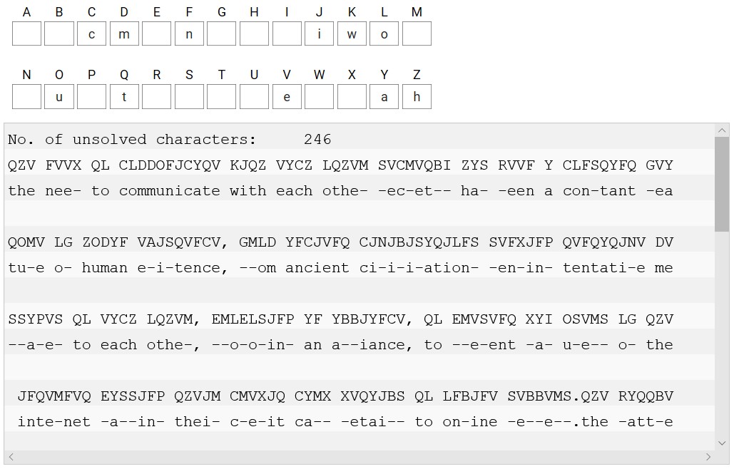 substitution cipher